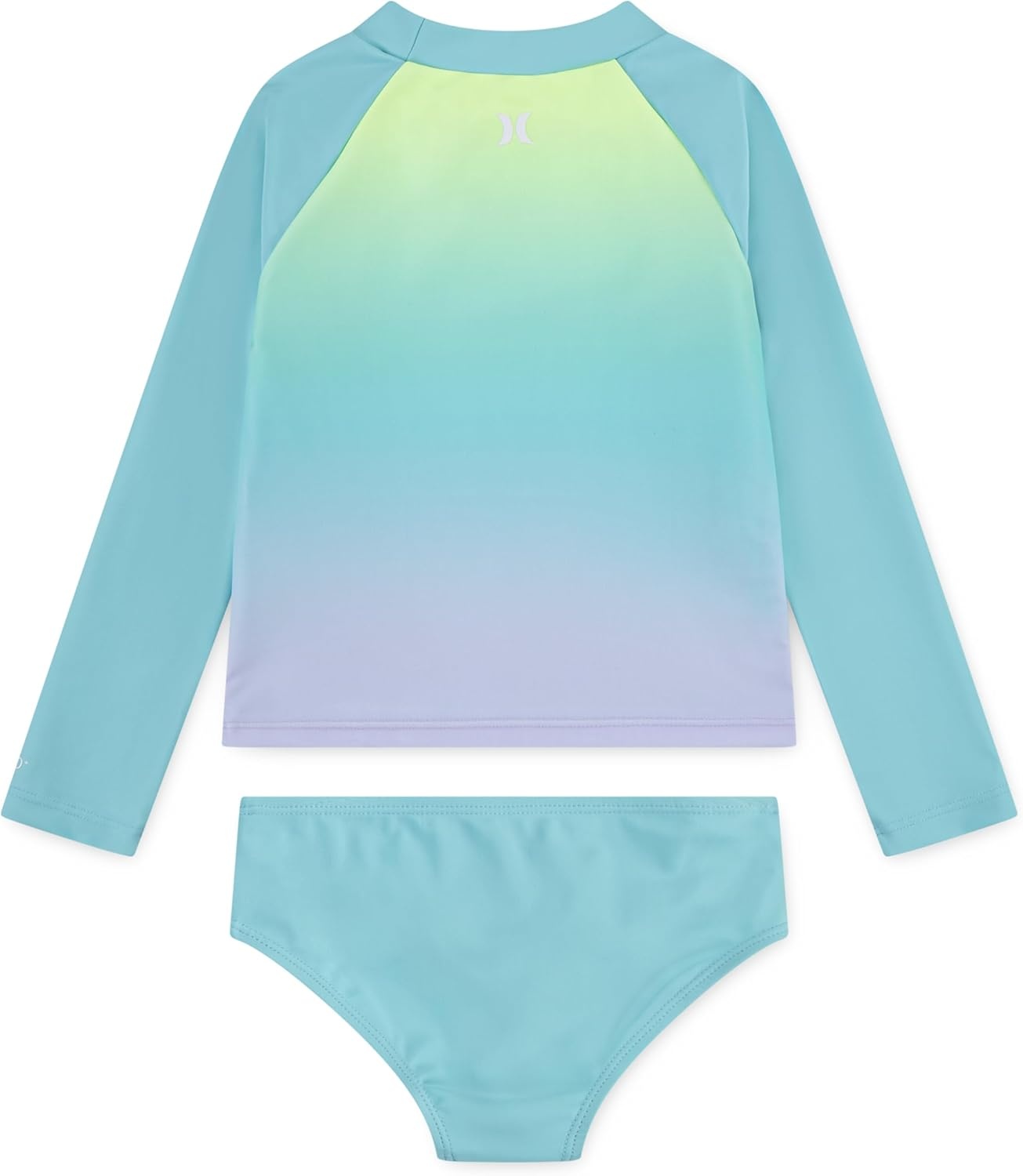 Hurley Girls Two-piece Rashguard Set (Big Kid)(Aurora Green)