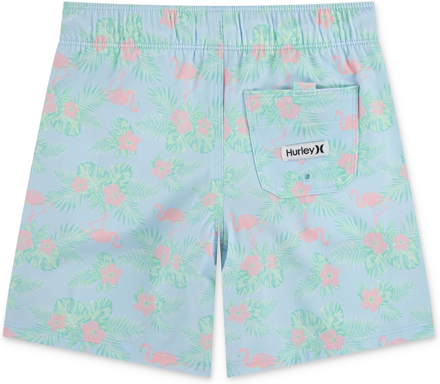 Hurley Boys’ Pull on Swim Trunks(Blue Ice/Flamingo)