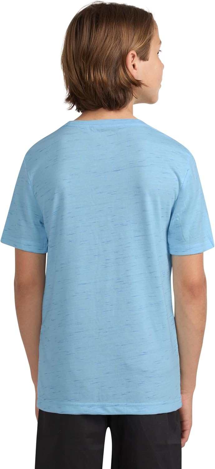 Hurley Boys’ Soft Basic Cloud Slub T-Shirt(Blue Ice)