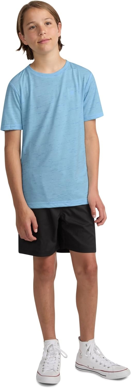 Hurley Boys’ Soft Basic Cloud Slub T-Shirt(Blue Ice)