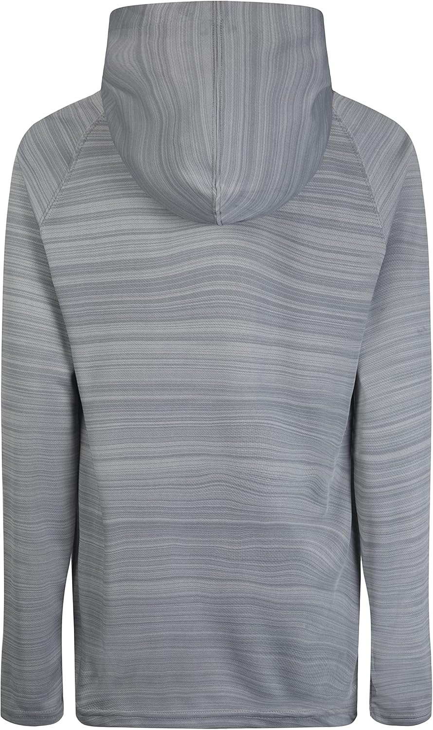 Hurley boys Long Sleeve Hooded Graphic T-shirt(Cool Grey Heather)