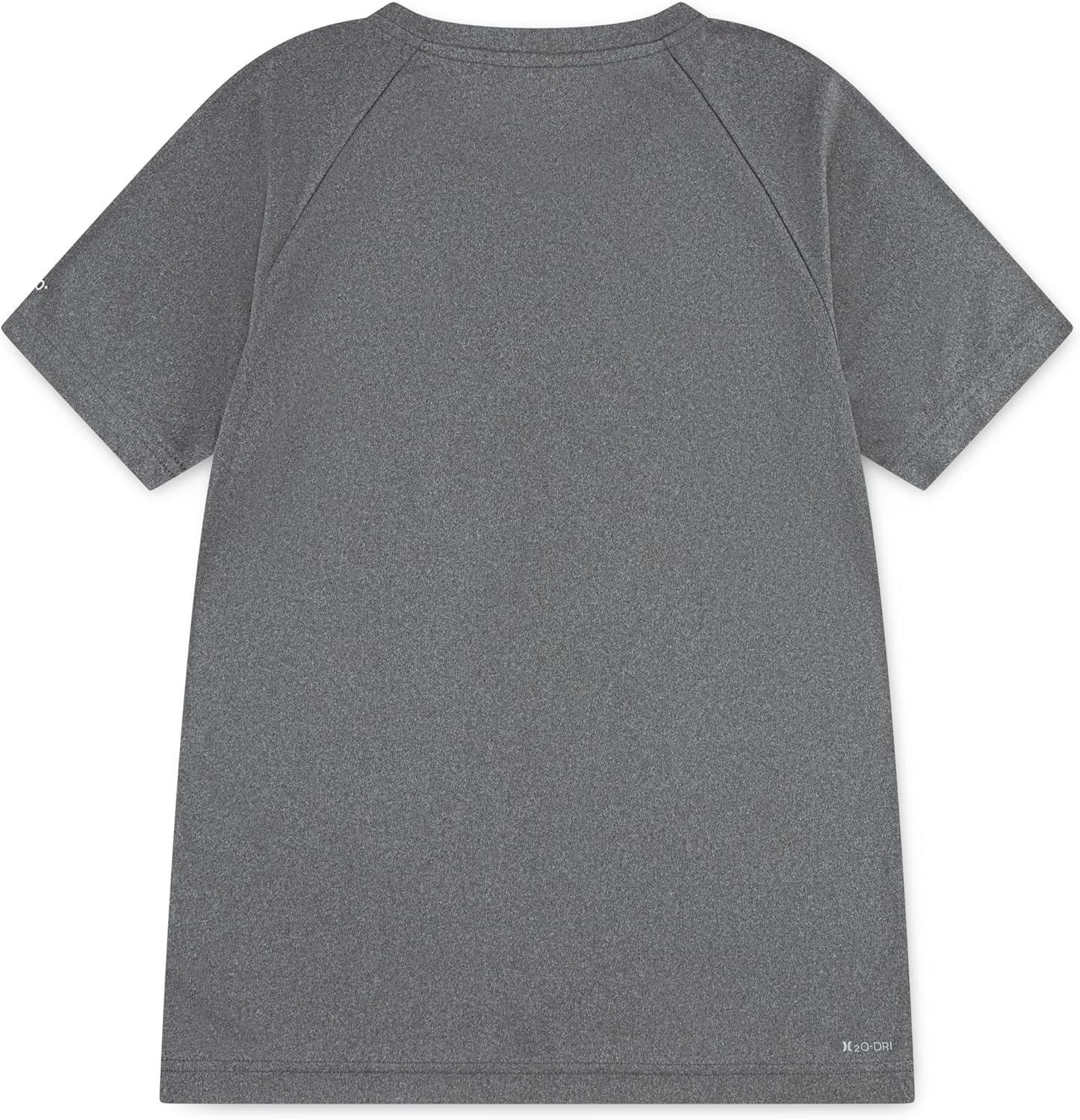 Hurley Boy’s Icon UPF 50+ Rash Guard Swim Shirt(Black Heather/Icon)