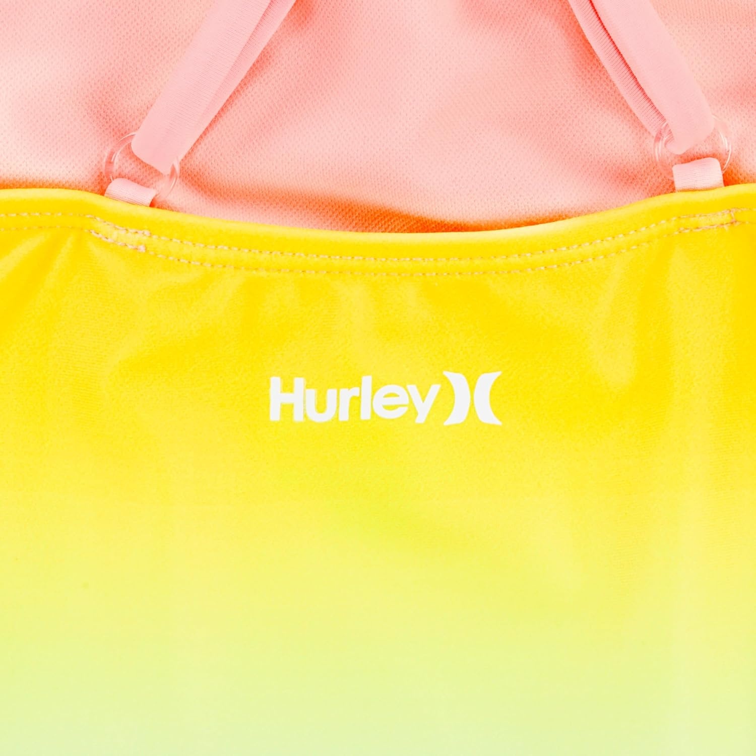 Hurley Girls’ Boyshort Tankini 2-piece Swimsuit(Pink Flamingo/Boyshort)