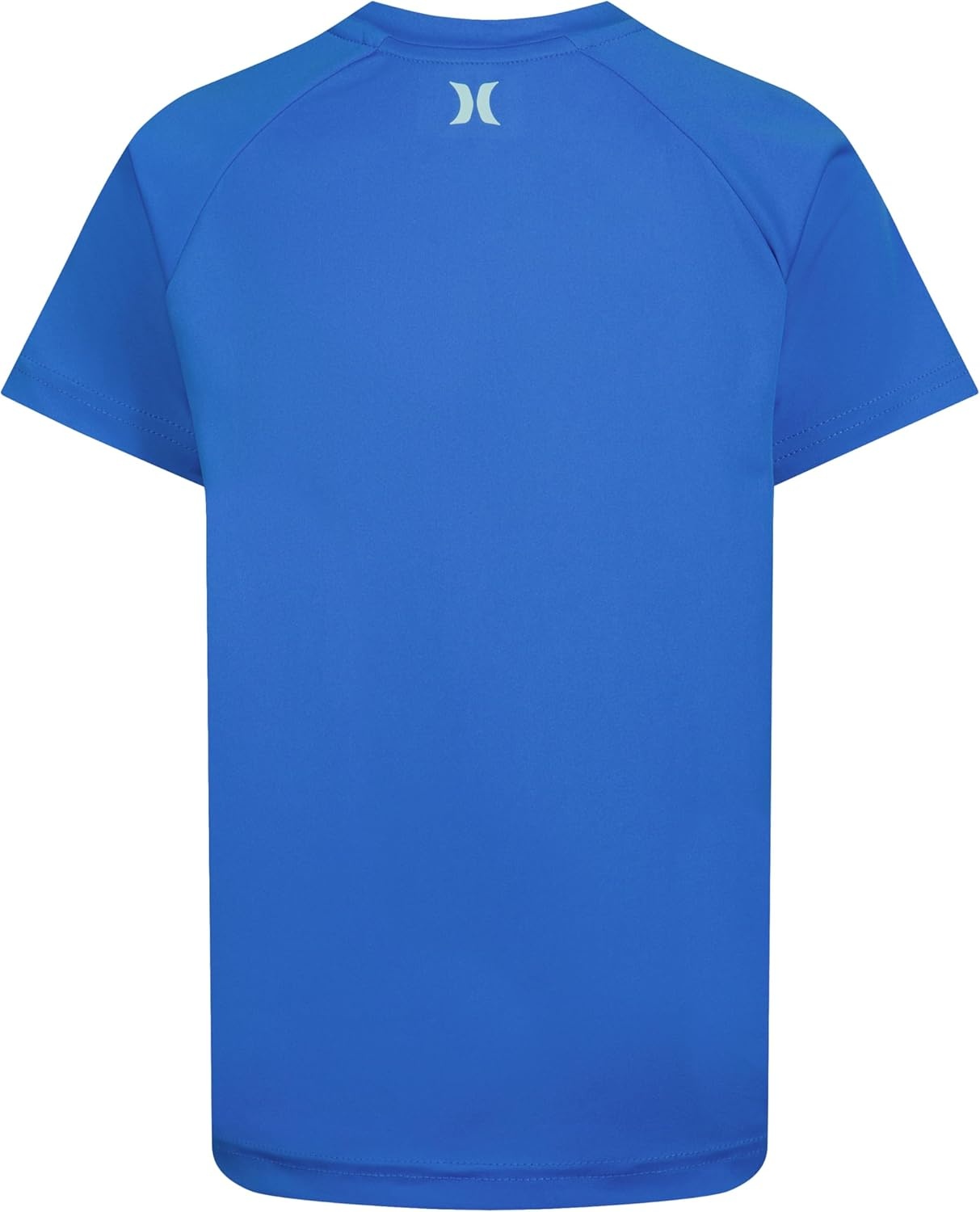 Hurley Boy’s Icon UPF 50+ Rash Guard Swim Shirt(Santiago Blue/Icon)