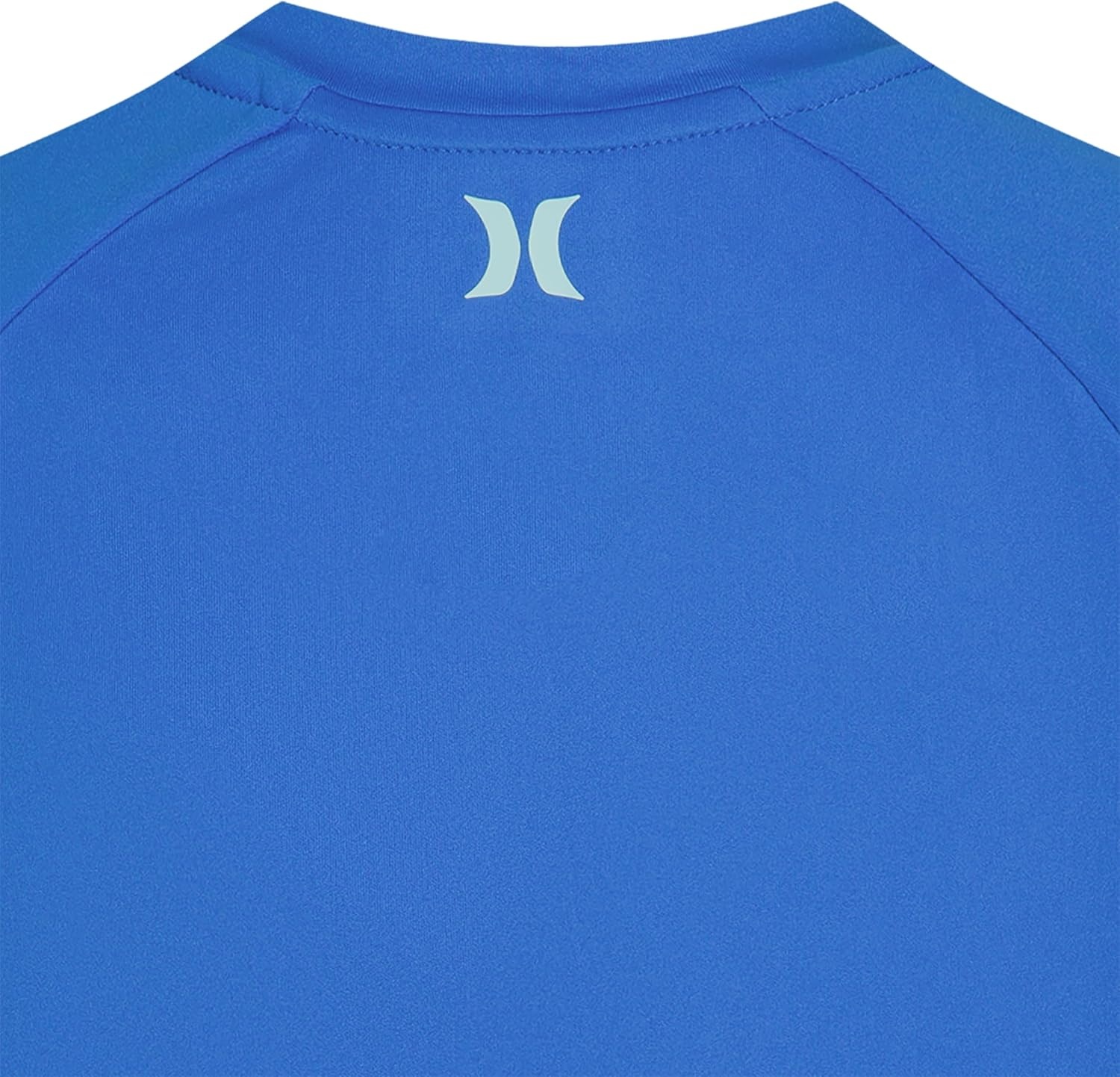 Hurley Boy’s Icon UPF 50+ Rash Guard Swim Shirt(Santiago Blue/Icon)