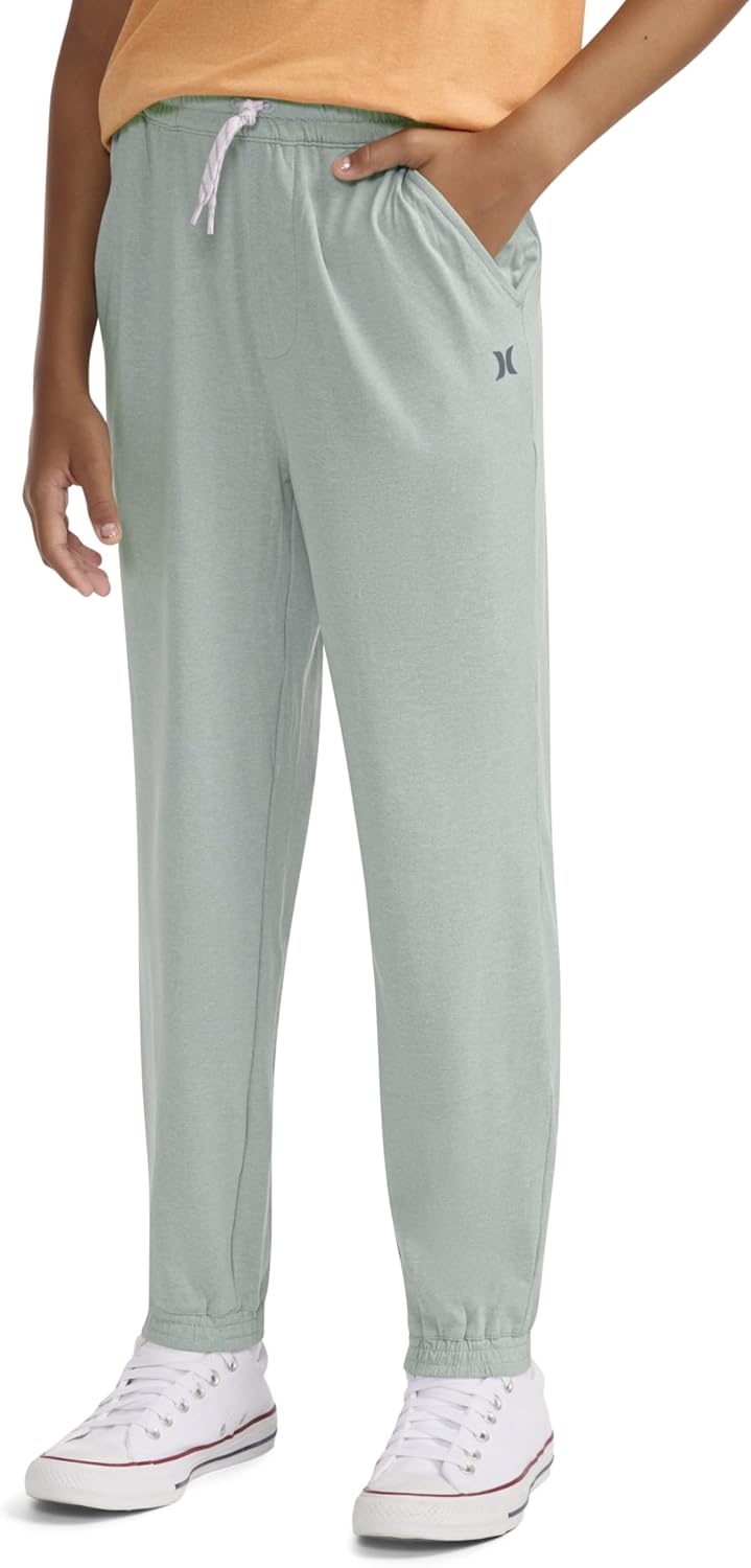 Hurley Boys’ Soft Knit Jogger Pants(Aqua Grey Heather)
