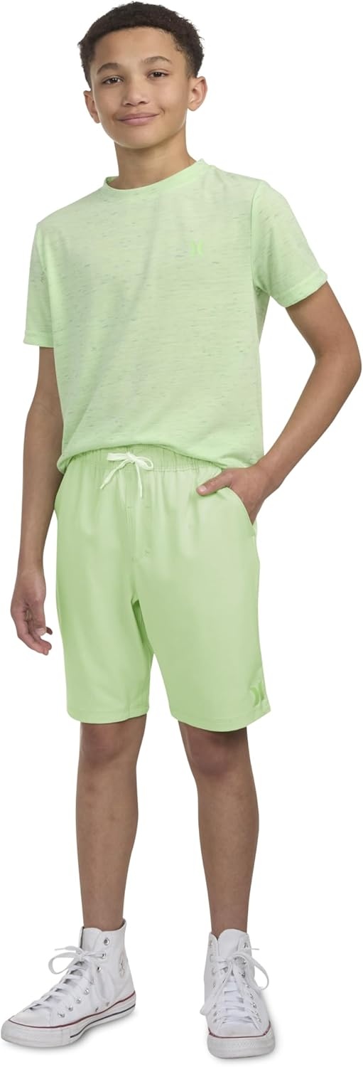 Hurley Boys H20-dri Pull on Shorts(Faded Green)