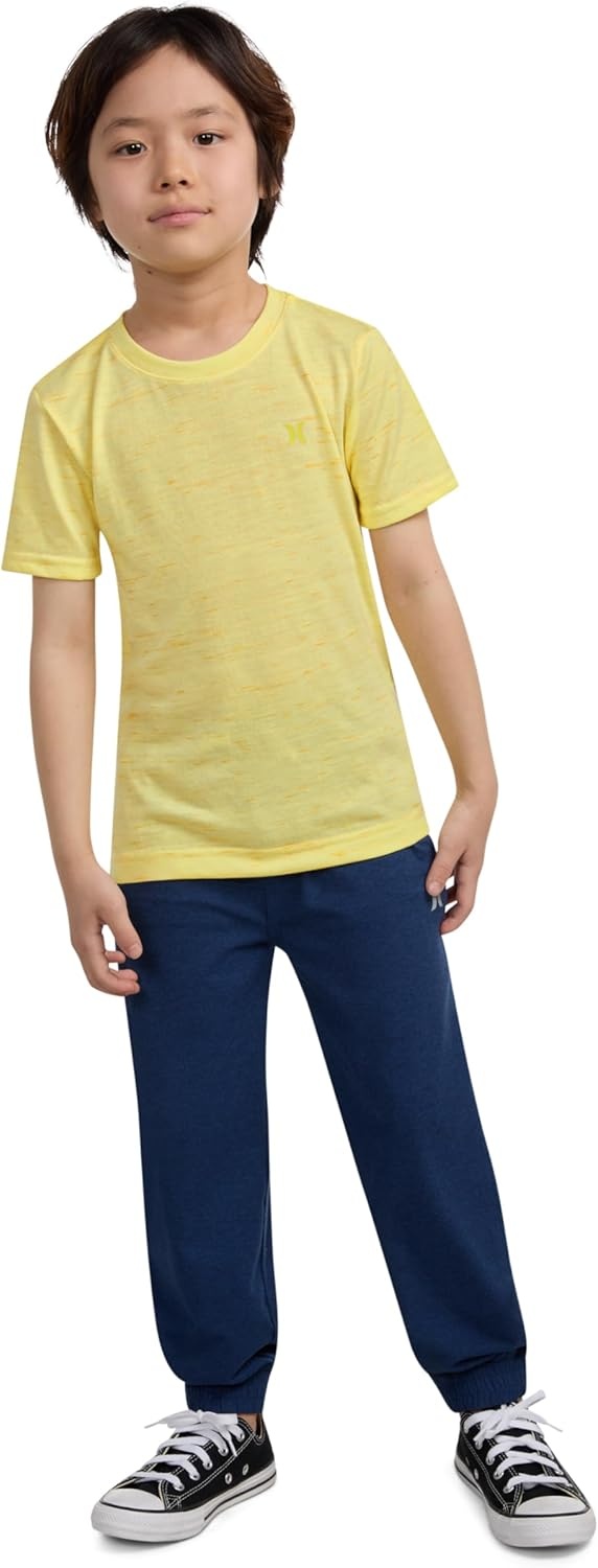 Hurley Boys’ Soft Basic Cloud Slub T-Shirt(Heavenly Yellow)