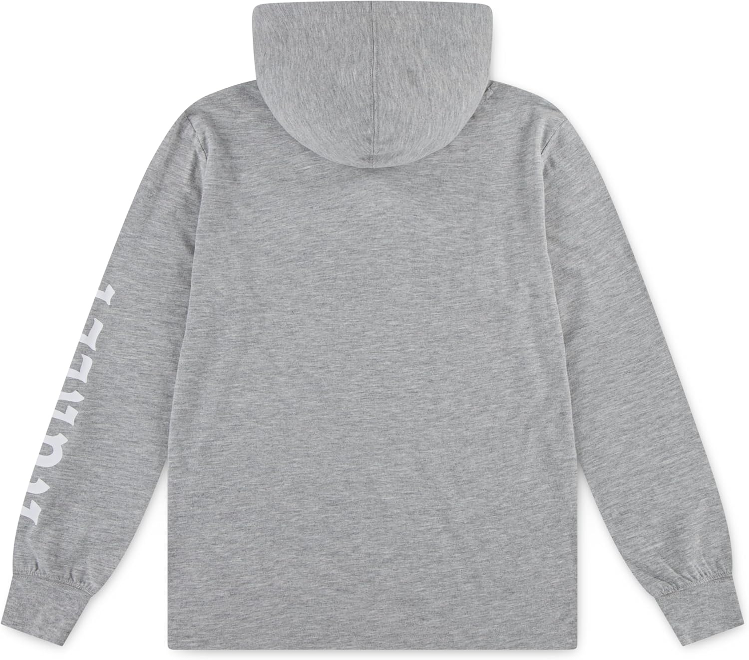 Hurley boys Long Sleeve Hooded Graphic T-shirt(Grey Heather)
