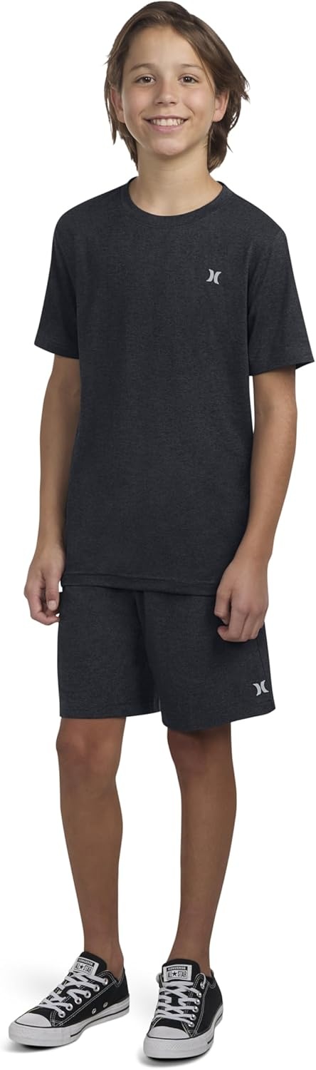 Hurley Boys’ Soft Basic T-Shirt(Black Heather)