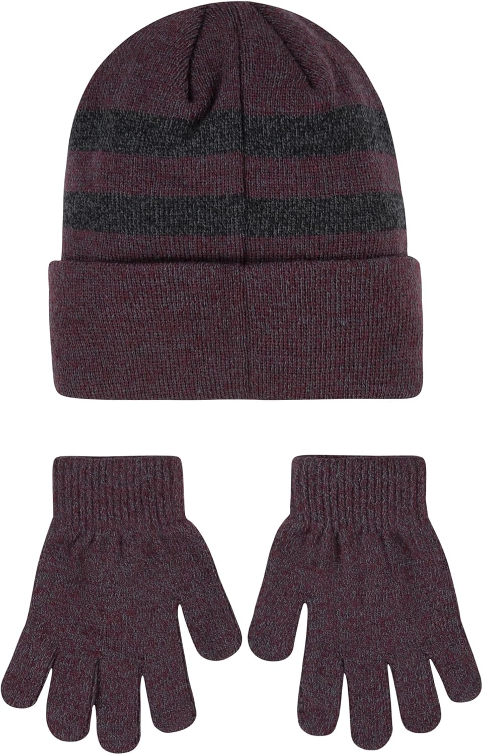 Hurley Kids’ Beanie and Glove Set(Deep Maroon)