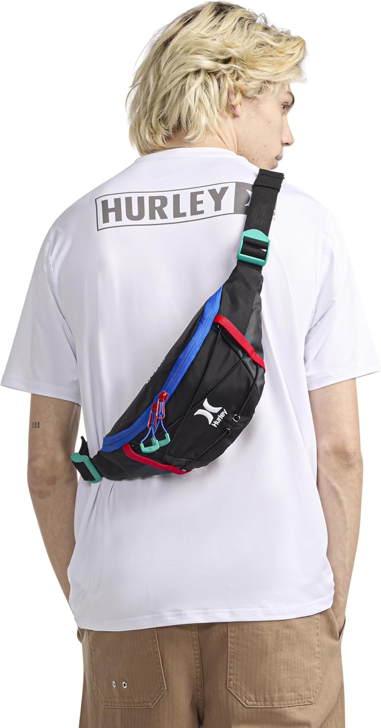 Hurley Men’s Utility Crossbody Bag(Stone Grey)