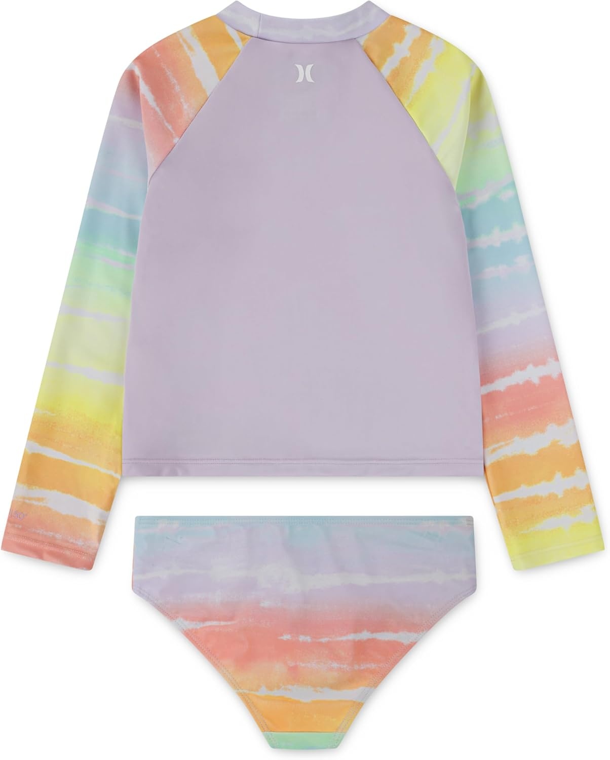 Hurley Girls Two-piece Rashguard Set (Big Kid)(Rainbow)