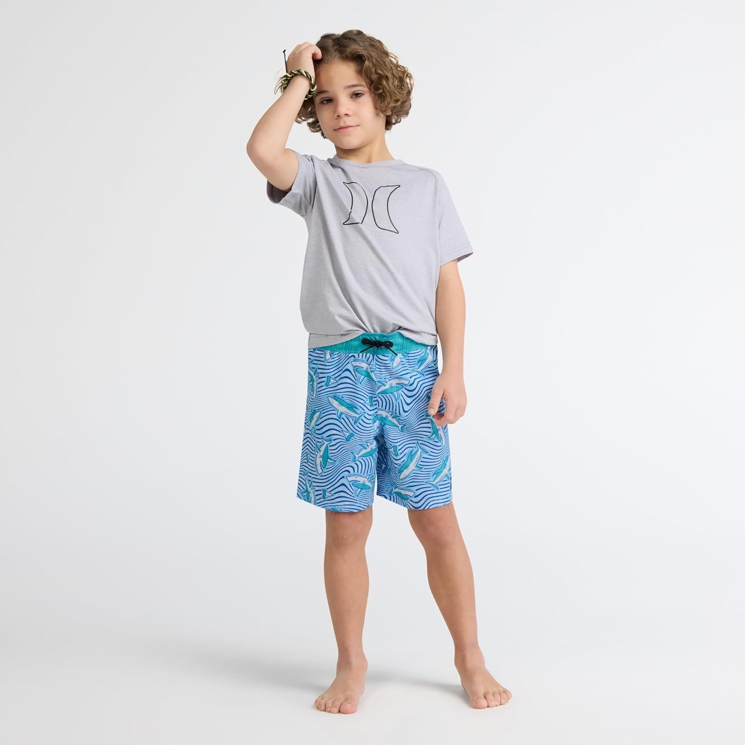 Hurley Boys’ Pull on Swim Trunks(Hydro Shark)