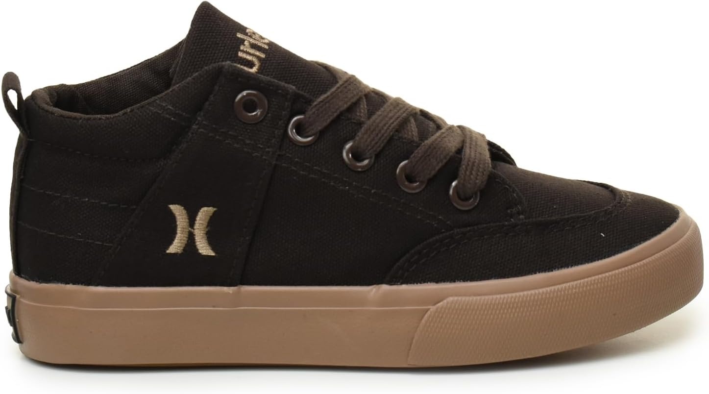 Hurley Roddy Kids High Top Skateboard Sneakers, Sports Shoes for Boys and Girls(Brown Gum)