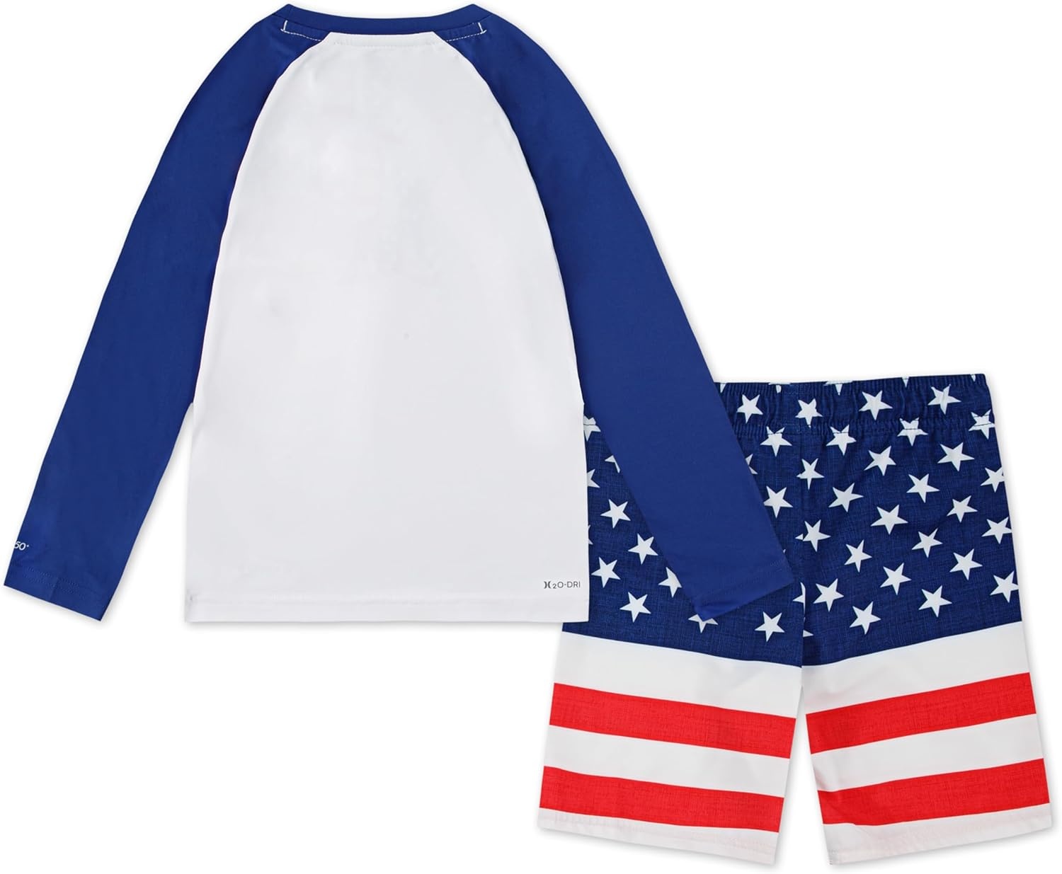 Hurley Boys’ Baby and Toddler Boys’ Swim Suit 2-piece Outfit Set(Americana)