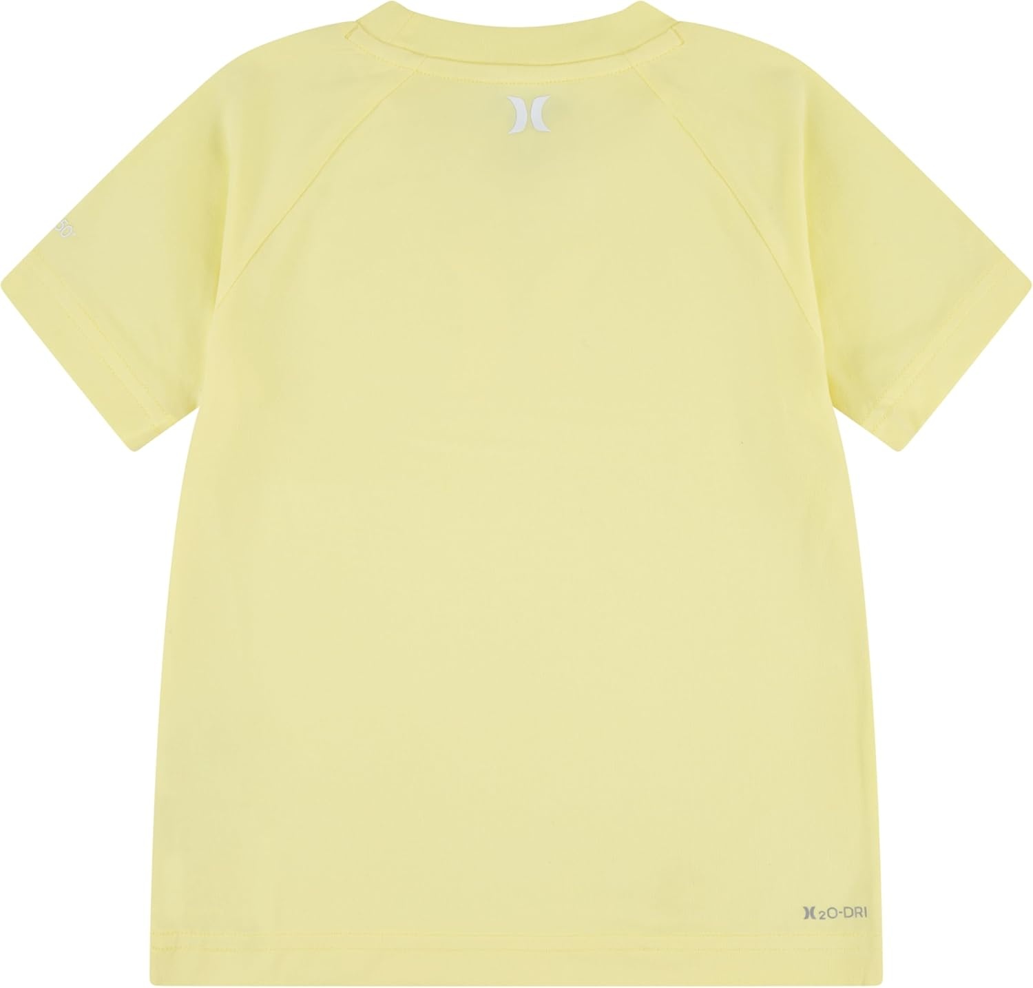 Hurley Boy’s Icon UPF 50+ Rash Guard Swim Shirt(Heavenly Yellow/Icon)