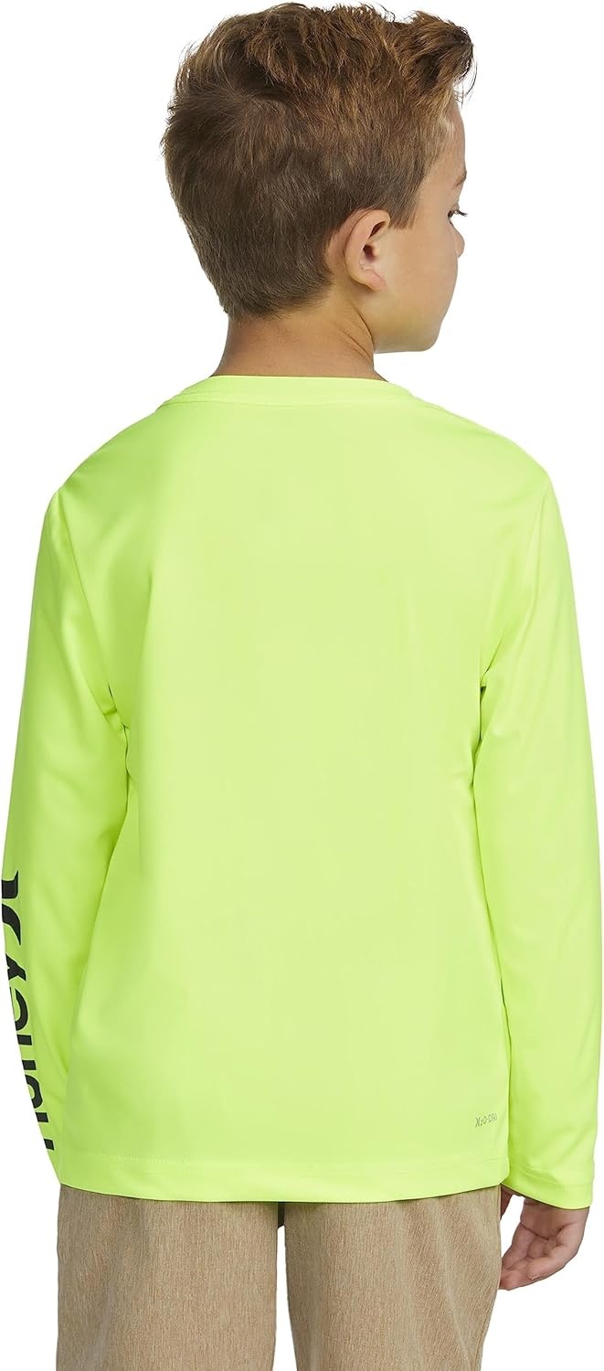 Hurley Boys’ Long Sleeve Graphic T-Shirt(Volt)
