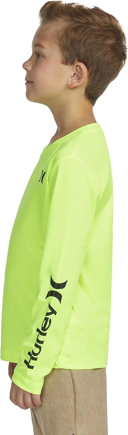 Hurley Boys’ Long Sleeve Graphic T-Shirt(Volt)
