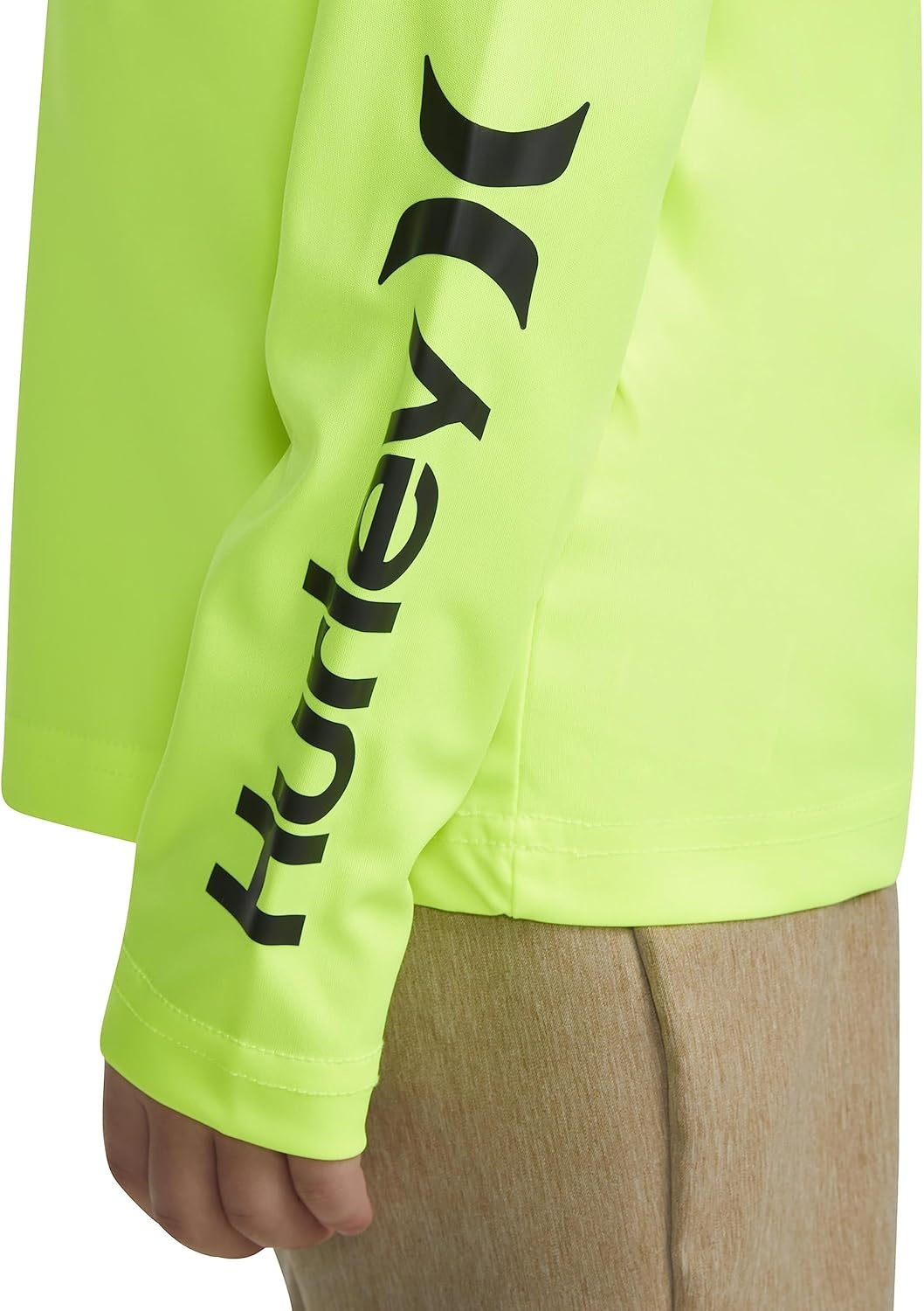Hurley Boys’ Long Sleeve Graphic T-Shirt(Volt)