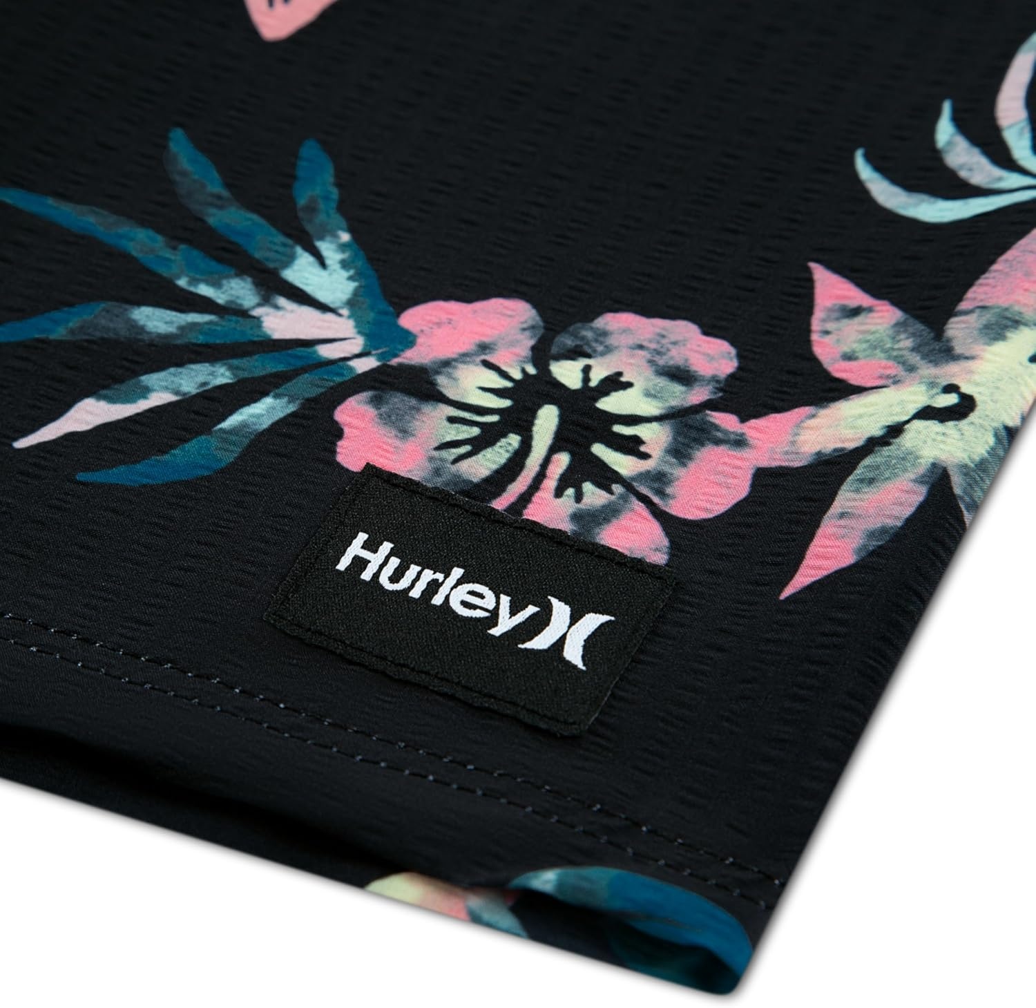 Hurley Boys’ Pull on Swim Trunks(Black/Floral)