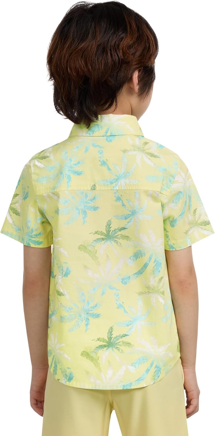 Hurley Boys’ Boys’ Woven Button Down Shirt(Heavenly Yellow)