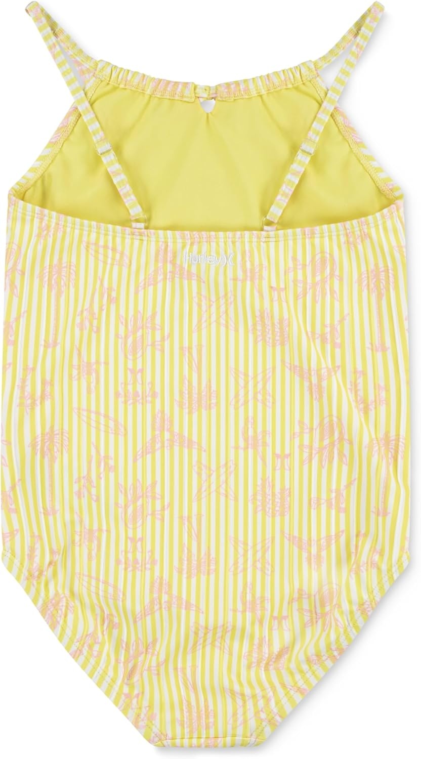 Hurley Girls’ One Piece Swimsuit(Lemon Sorbet)