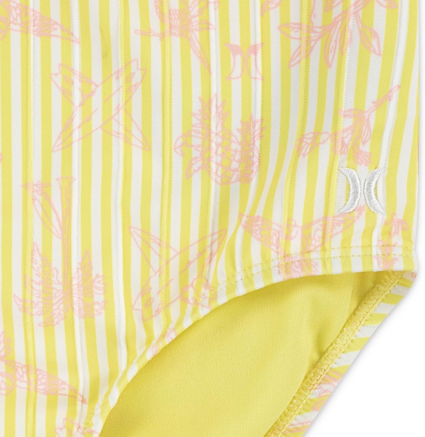 Hurley Girls’ One Piece Swimsuit(Lemon Sorbet)
