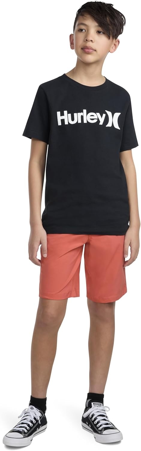 Hurley Boys’ H20-dri Walk Shorts(Red Reef)