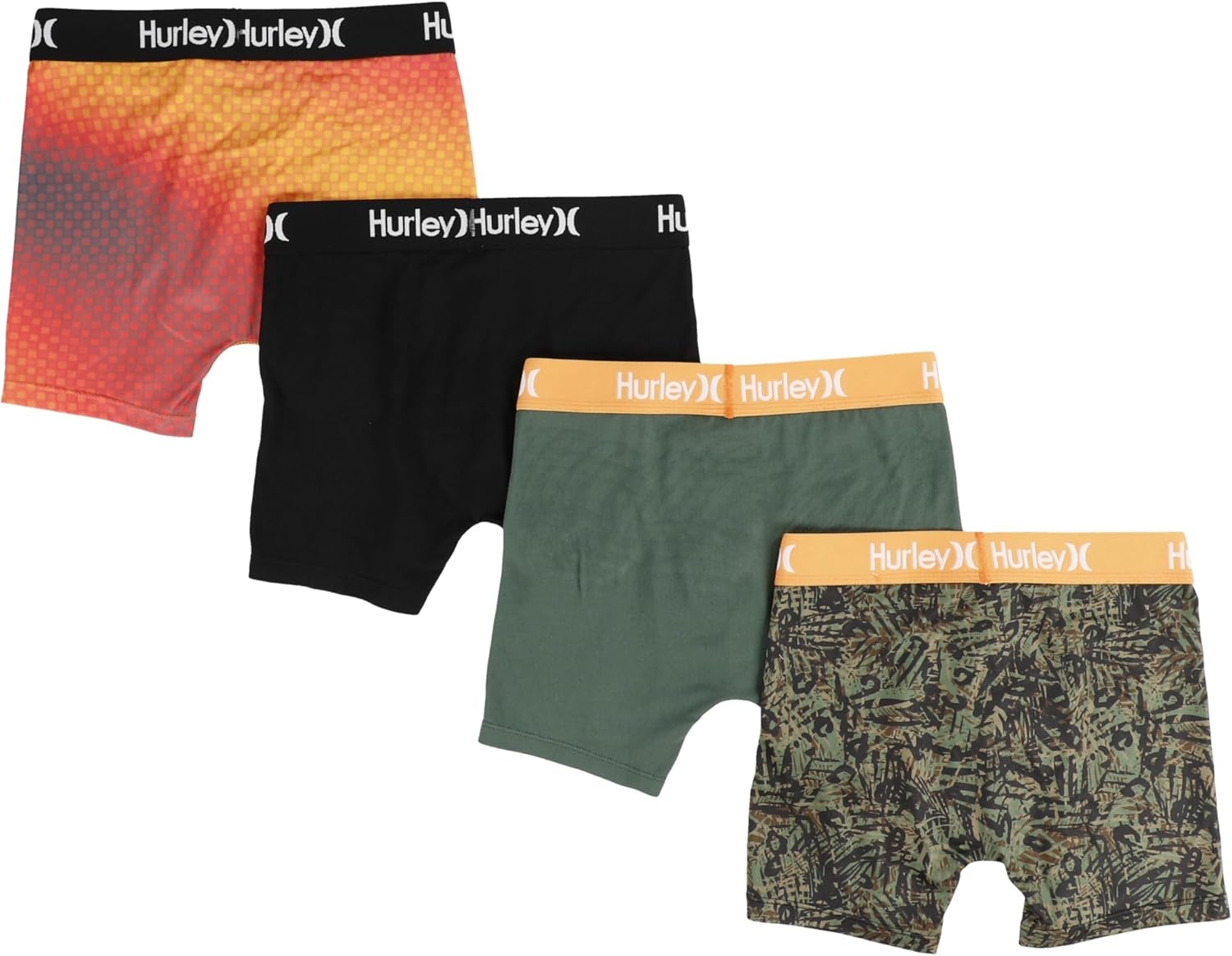 Hurley Boys’ Multi-pack Performance Boxer Briefs(Cilantro)