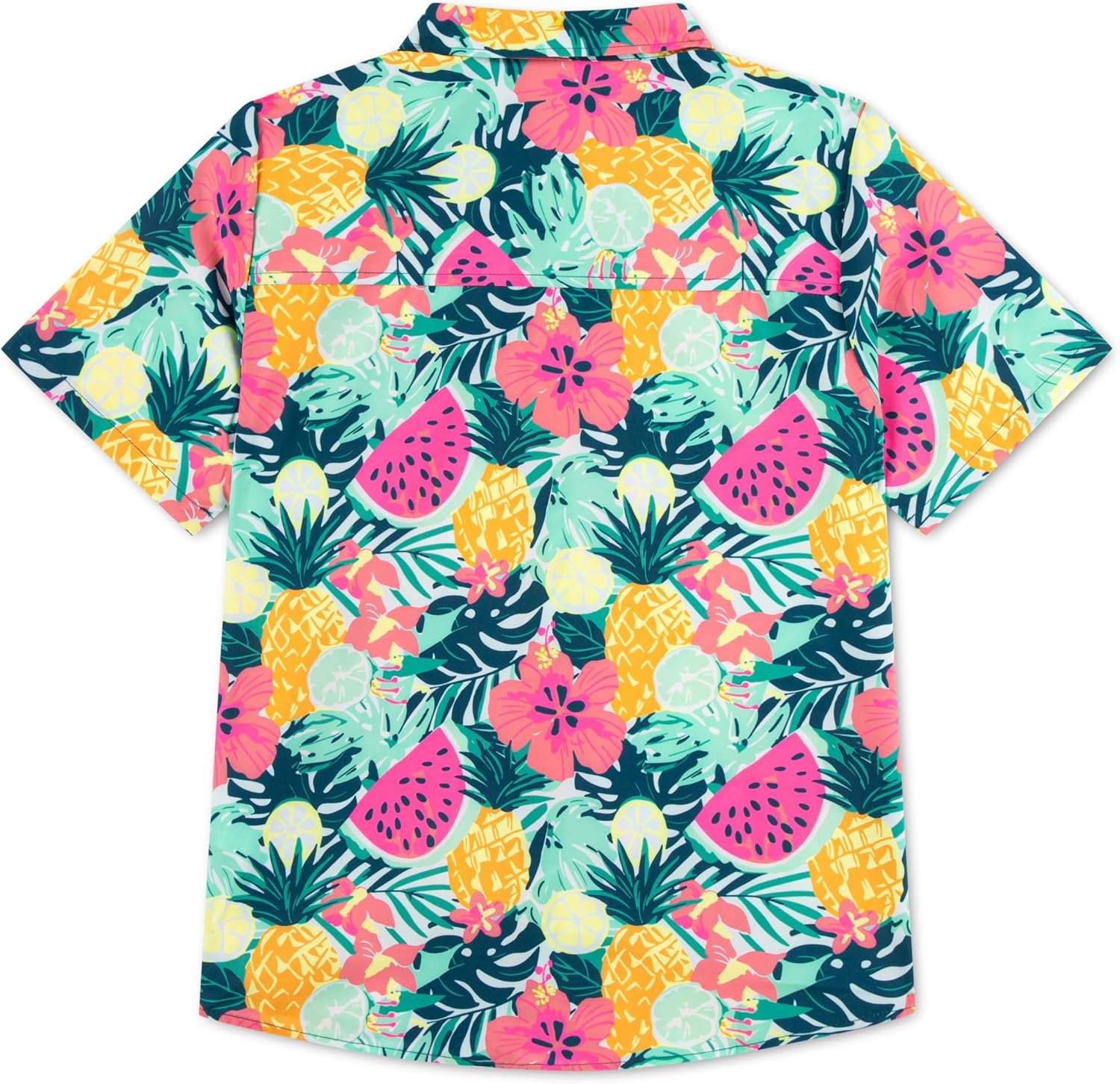 Hurley Boys’ Boys’ Woven Button Down Shirt(Multi Fruit)