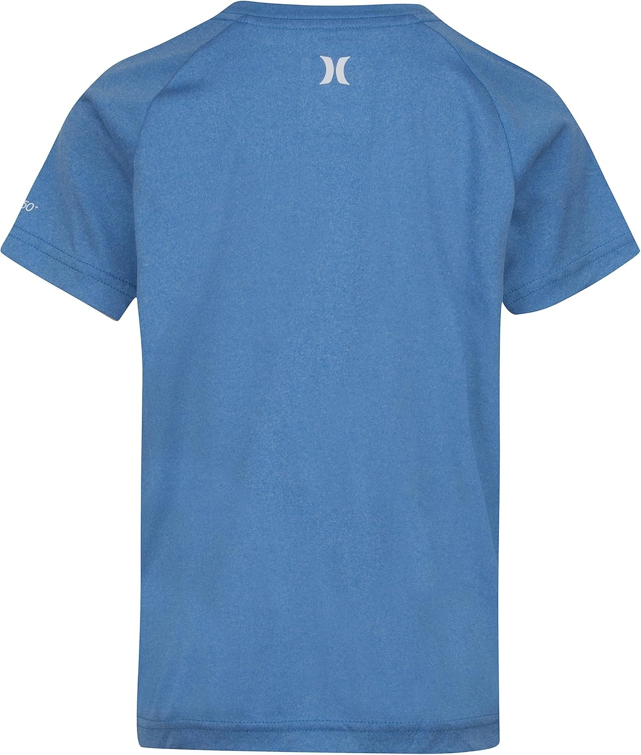 Hurley Boy’s Icon UPF 50+ Rash Guard Swim Shirt(Neptune Blue Heather/Floral)