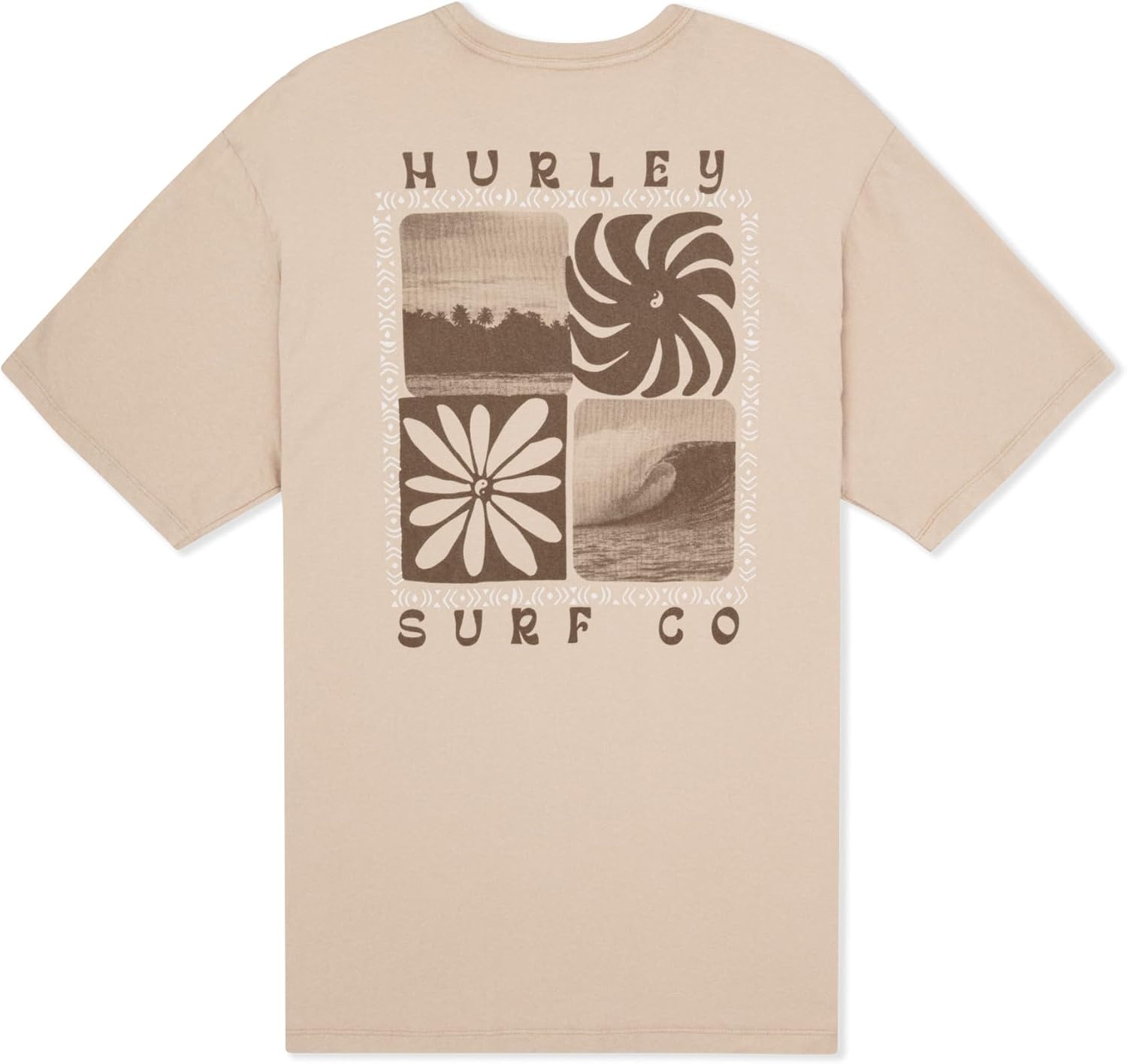 Hurley Men’s Palm Short Sleeve(Bristlecone)