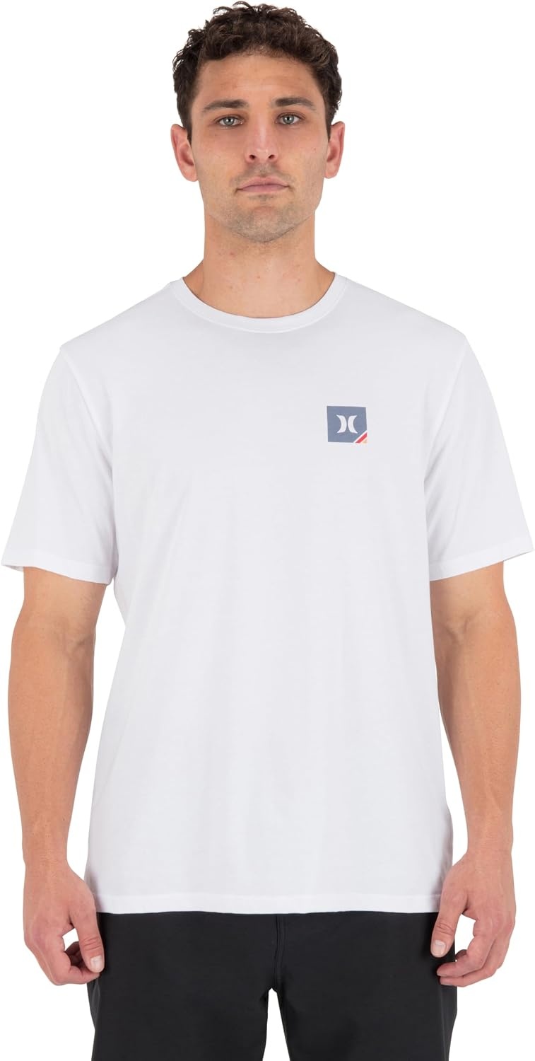 Hurley Mens All Seeing Short Sleeve(White/Grey)