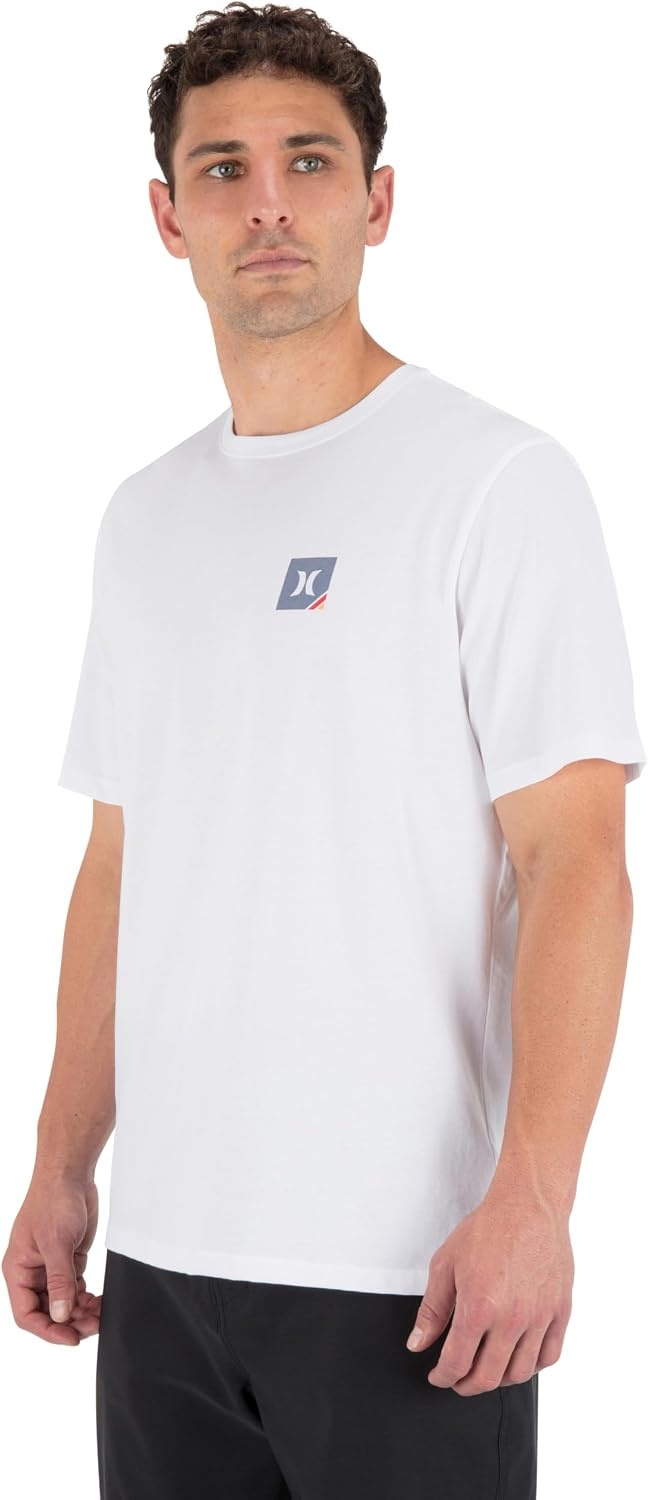 Hurley Mens All Seeing Short Sleeve(White/Grey)