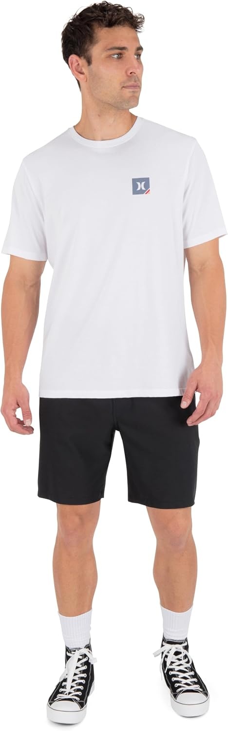 Hurley Mens All Seeing Short Sleeve(White/Grey)