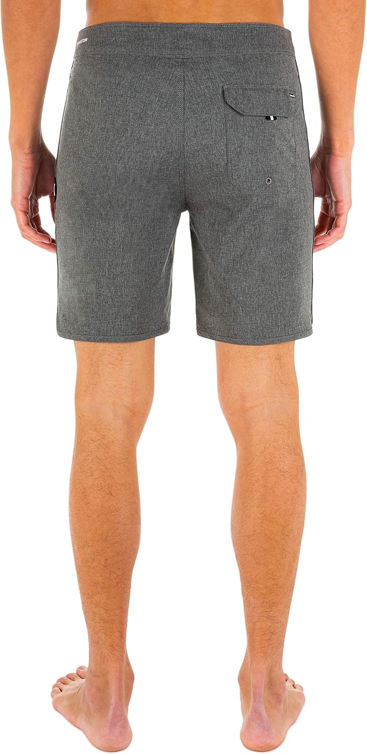 Hurley mens One and Only Phantom Heather 18″ Board Short(Black)