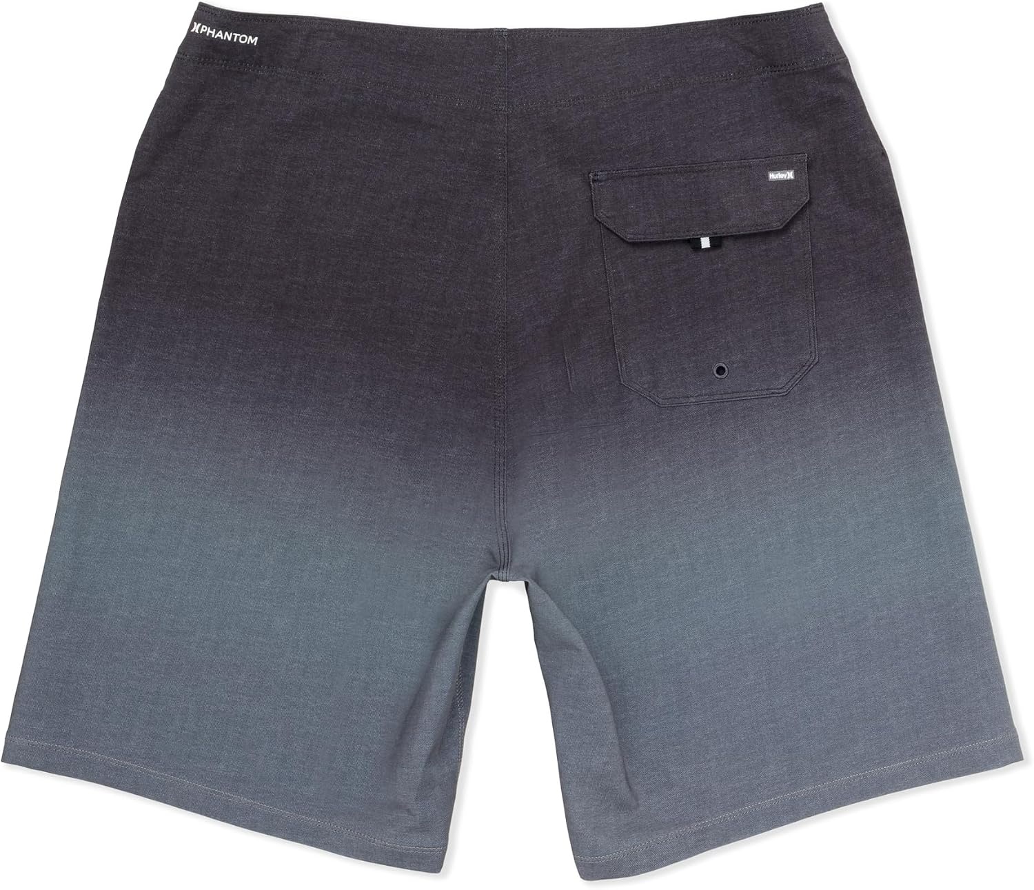Hurley Mens Phantom 4-Way Stretch 9″ Inseam Boardshort, 20″ Outseam, Quick Dry Swim Trunks(Black)