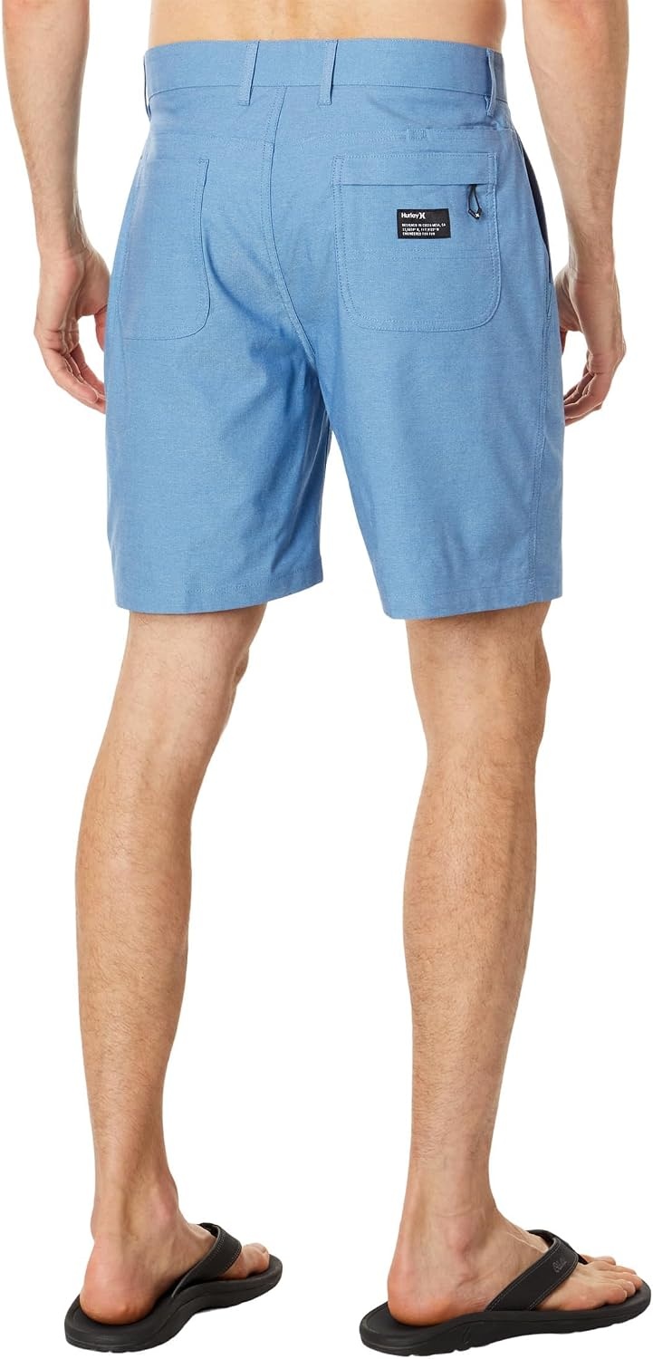 Hurley, Men’s, H2O-Dri Breathe 19″ Walkshorts(Blue Void)
