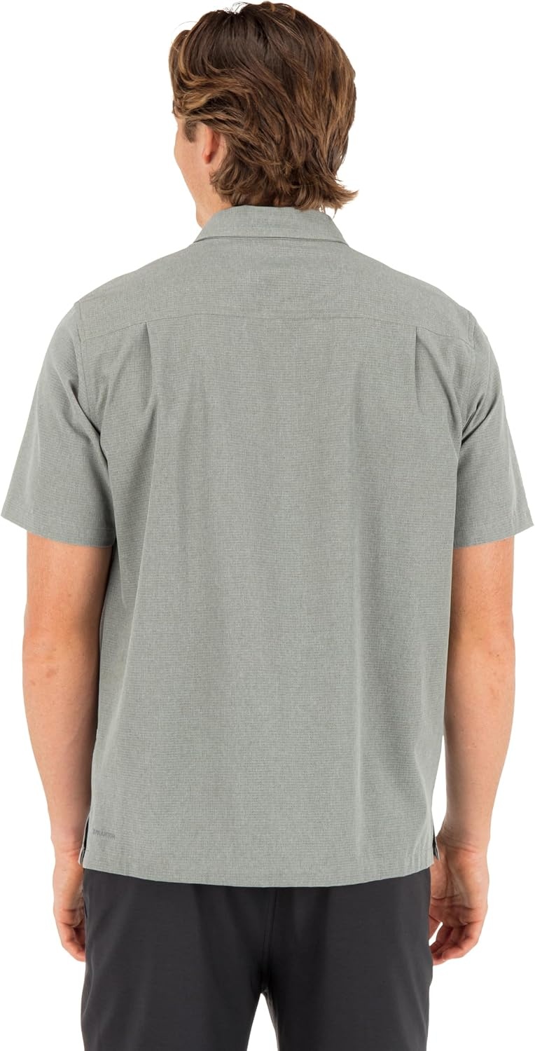 Hurley Men’s Newport Stretch Short Sleeve(Great White/Grey)