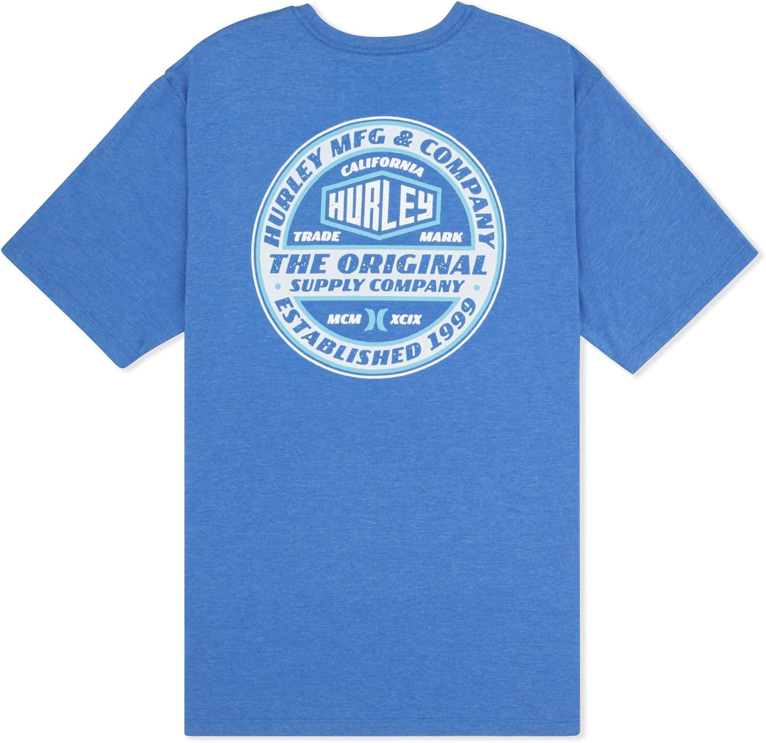Hurley Mens All Seeing Short Sleeve(Blue/White)