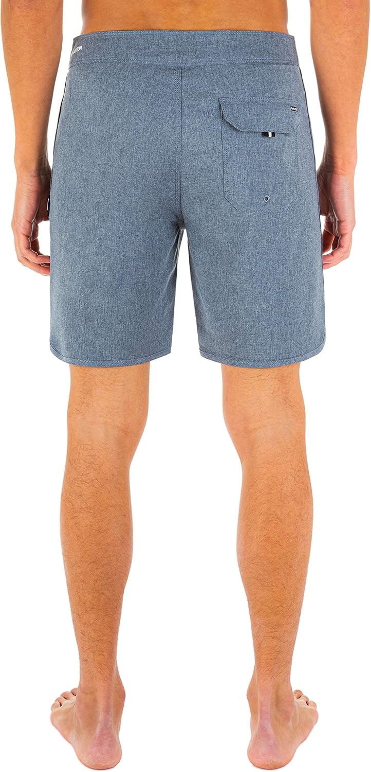 Hurley mens One and Only Phantom Heather 18″ Board Short(Obsidian)