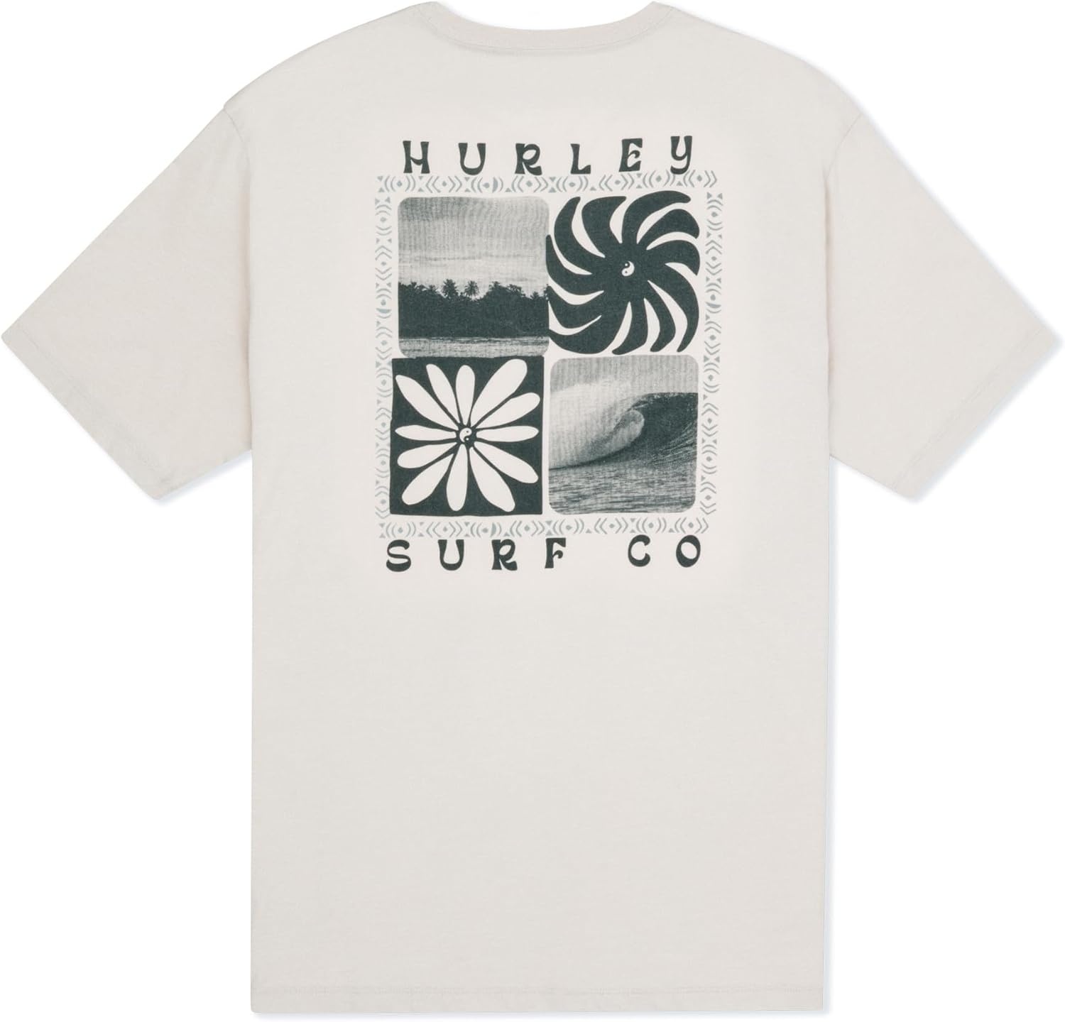 Hurley Men’s Palm Short Sleeve(Bone)