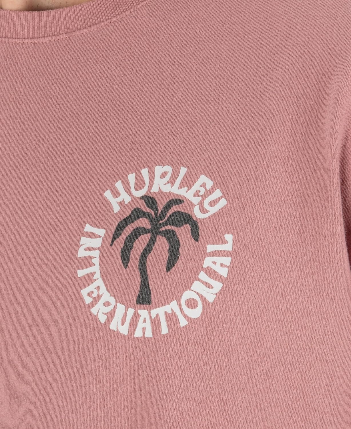 Hurley Men’s Palm Short Sleeve(Phantom Rose)