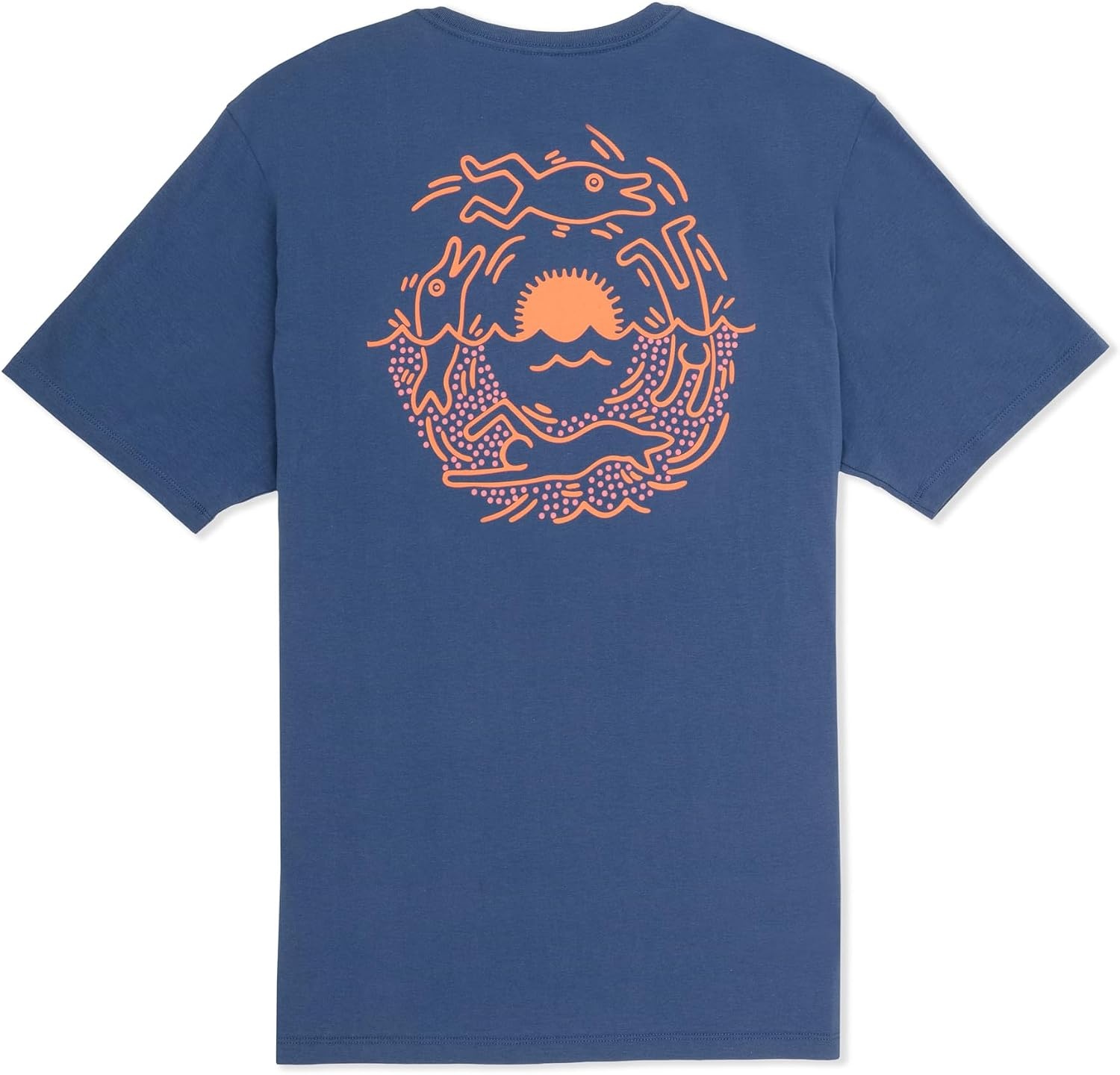 Hurley Mens All Seeing Short Sleeve(Abyss Blue – Keith Haring Collab)