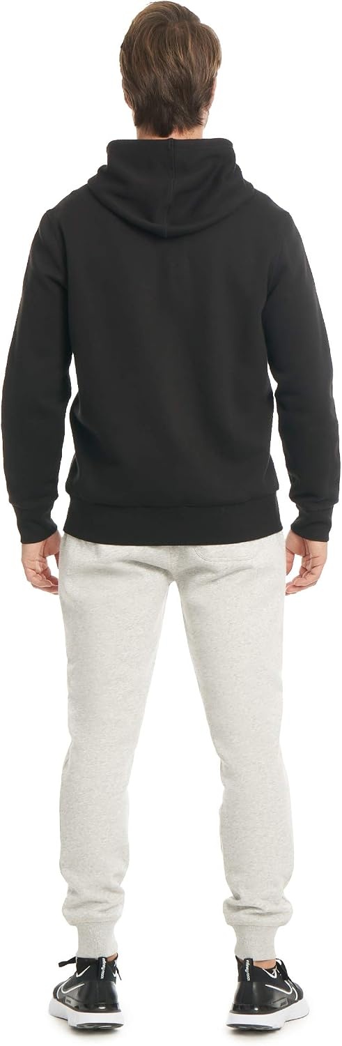 Hurley Men’s Boxed Logo Fleece Pullover Hoodie(Black)