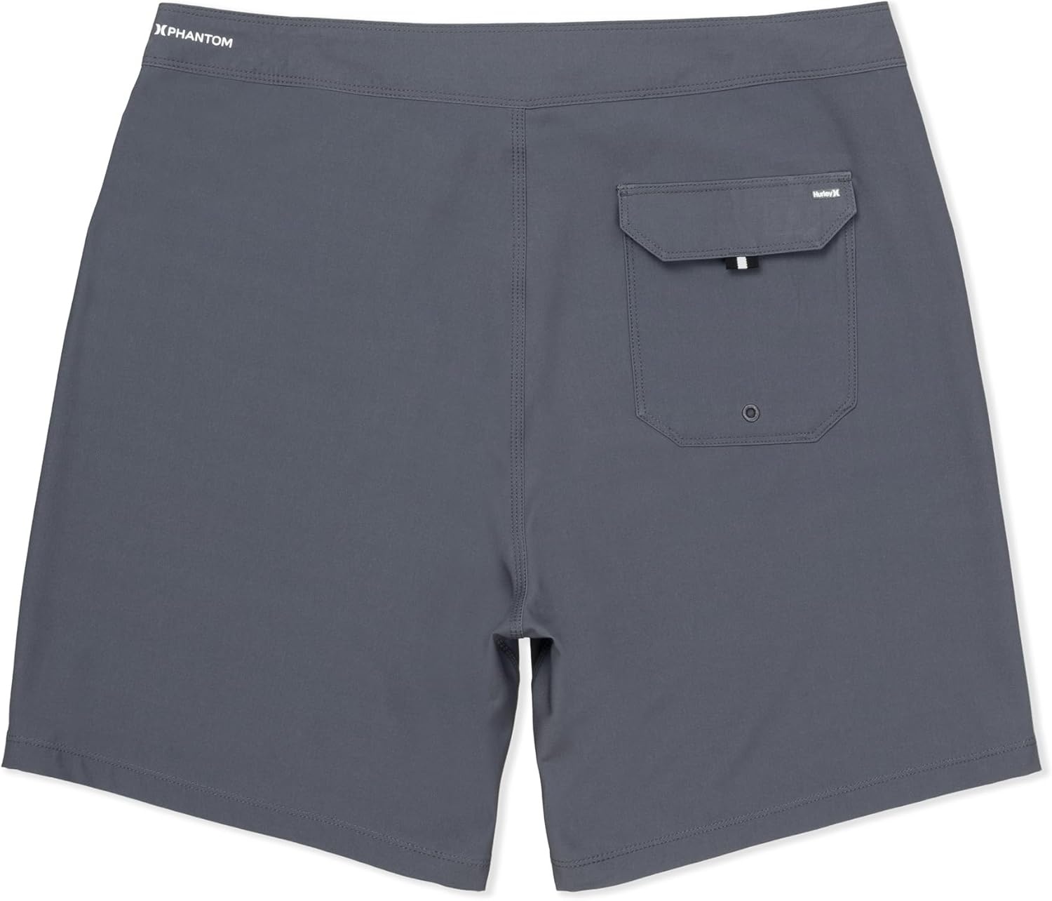 Hurley Men’s Phantom 4-Way Stretch 7″ Inseam Boardshort, 18″ Outseam, Quick Dry Swim Trunks(Ion Grey)