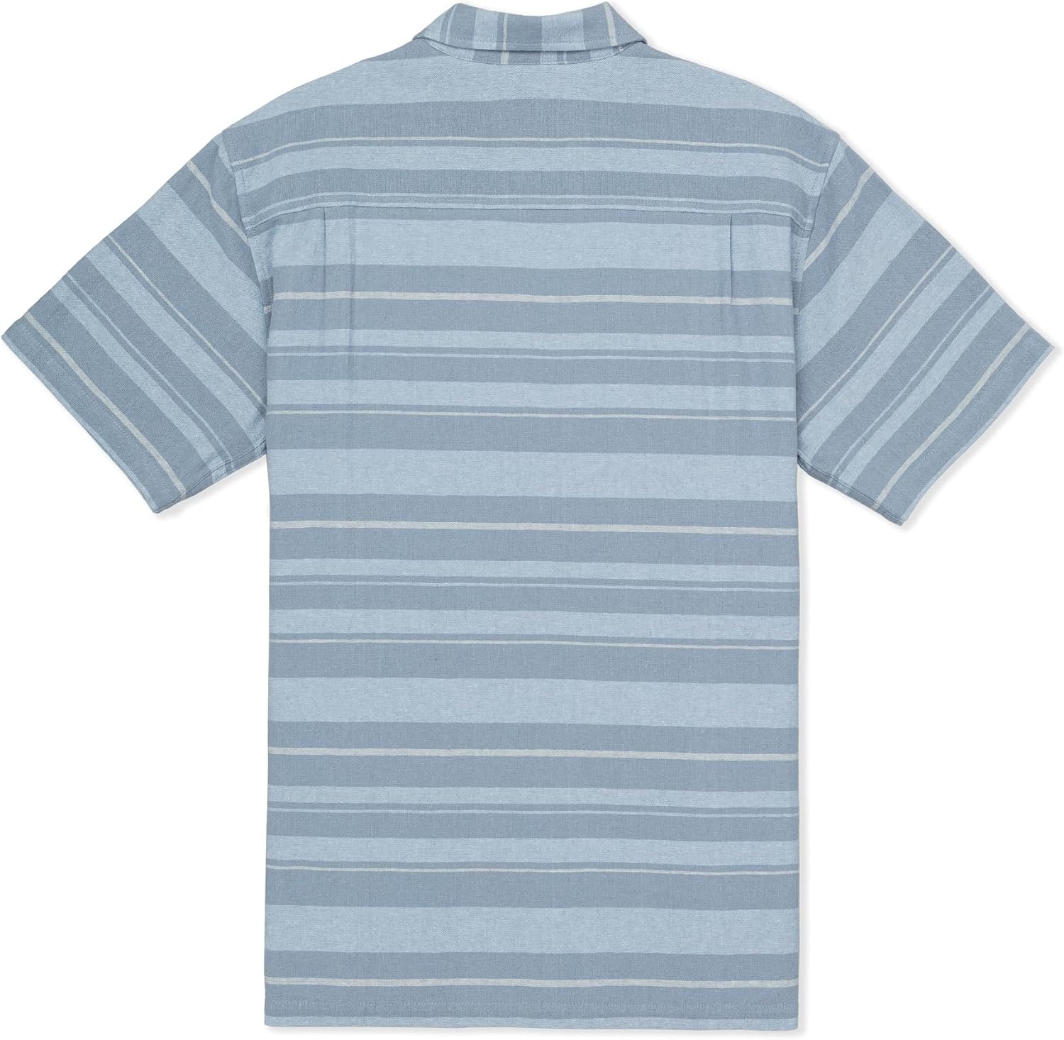 Hurley Men’s Short Sleeve Casual Button Down Shirt, Regular Fit, Chest Pocket(Worker Blue)