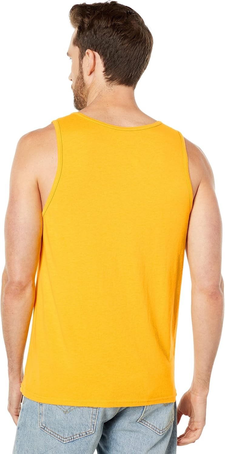 Hurley Men’s One & Only Graphic Tank Top(Yellow)