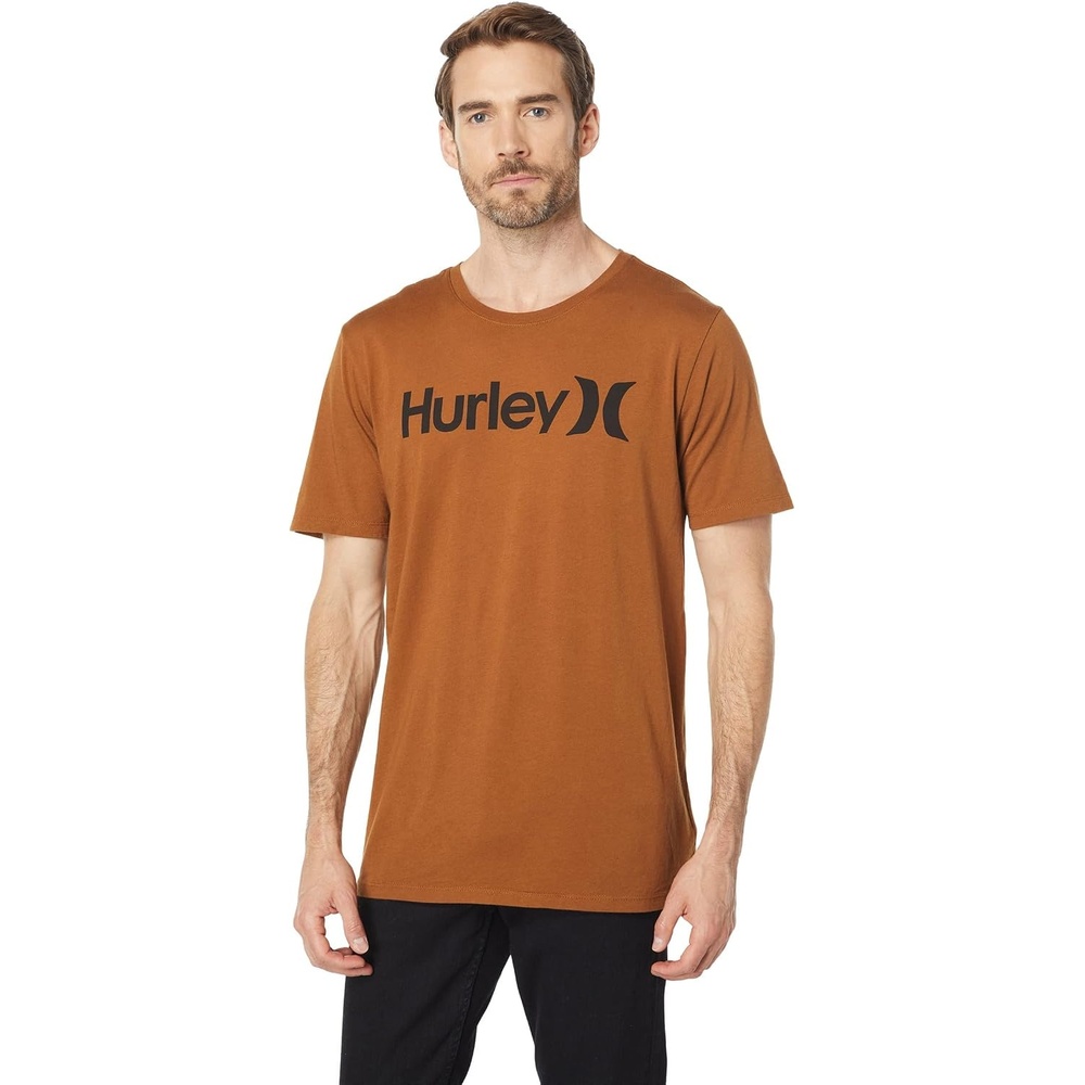 Hurley Men’s One and Only Hybrid Short Sleeve T-Shirt(Ale Brown)